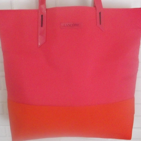 Lancome Paris Large Pink Reversible Shopping Tote - Picture 2 of 6
